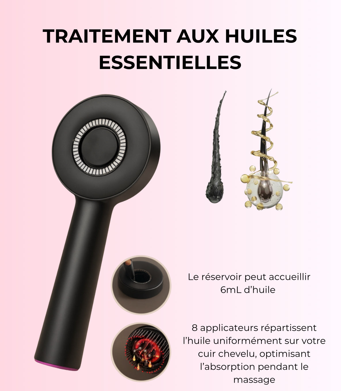 Brosse Massante Autonome 3-en-1