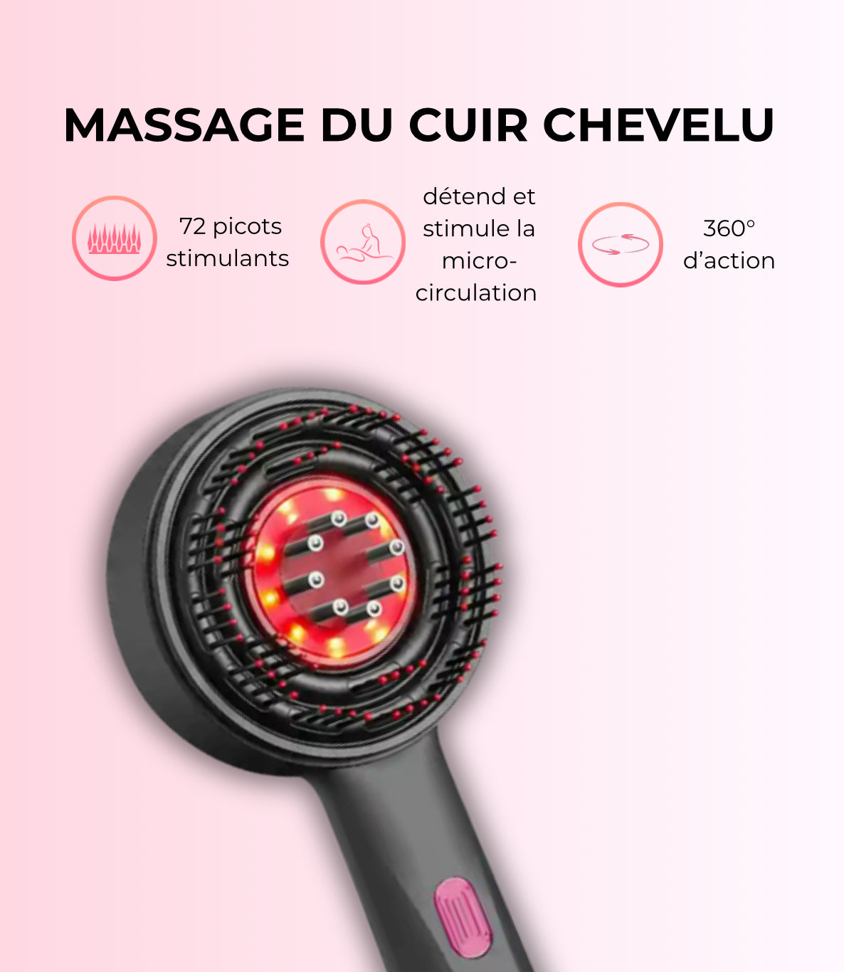 Brosse Massante Autonome 3-en-1